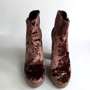 Gianni Bini faux fur brown boots size 10 sexy club parties concerts date night